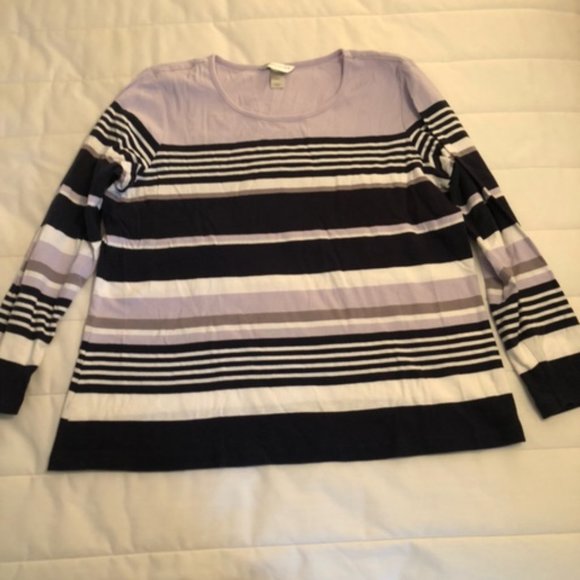 Christopher & Banks Striped Longsleeve - Picture 1 of 4